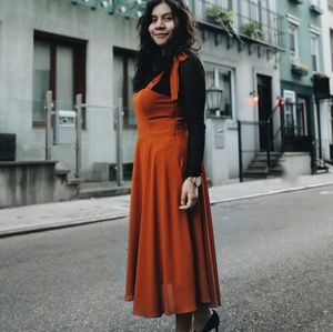Burnt orange dress Forever 21